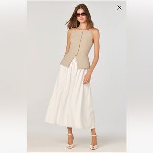 ASTR the Label Longline Vest Media Dress XS Beige